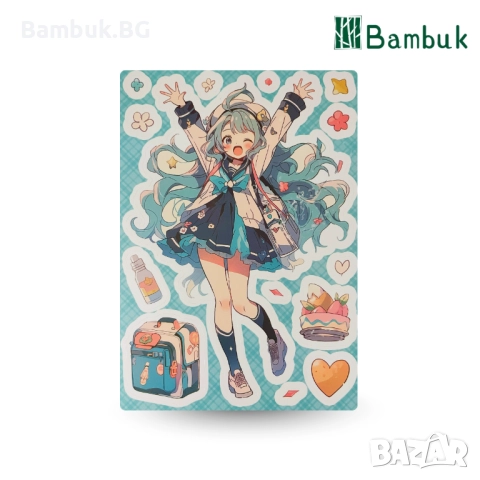 Стикери "Miku & Friends", снимка 4 - Ученически пособия, канцеларски материали - 52618082