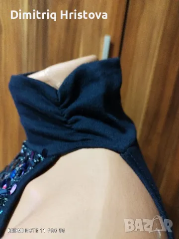 Тъмно синя блузка , снимка 8 - Корсети, бюстиета, топове - 44779346