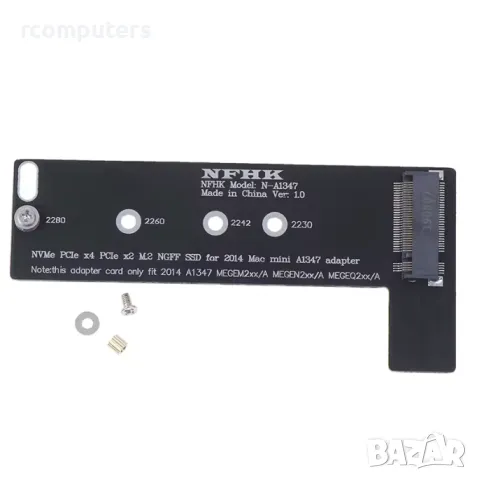 Преходник за Mac Mini A1347 PCI-E PCI Express x4 M.2, снимка 4 - Кабели и адаптери - 49597467