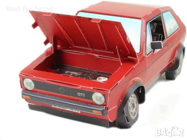 VW Golf 1 GTI -оригинален колекционерски комплект за сглобяване 1:18., снимка 3 - Колекции - 43936192