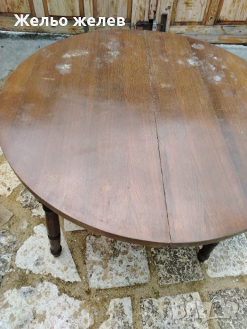 Маса дървена 110,78см, снимка 2 - Маси - 50458234