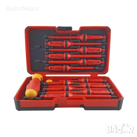 Комплект отвертки Felo E-Smart, 063 913 06 - 1000 V, 14 броя , снимка 4 - Отвертки - 51646844