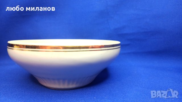 Порцеланови купички за десерт, компот, златен кант, 3 бр, снимка 6 - Чинии - 43426148