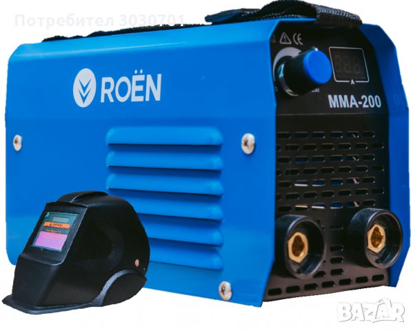 Инверторен електрожен ROEN MМА 200 , снимка 2 - Други машини и части - 32387477