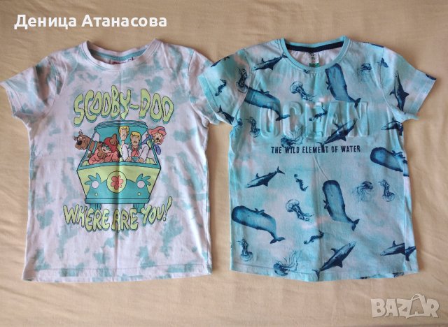 Тениски Ninjago и др., блузки, шушлекова грейка LC Waikiki, потници, бански, къси панталони 134/140, снимка 3 - Детски Блузи и туники - 36418445