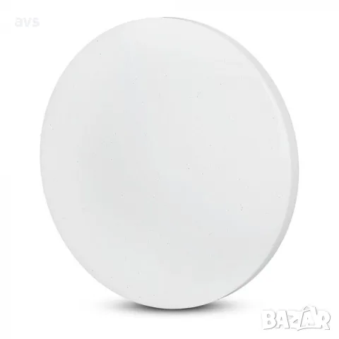 LED плафон кръгъл/блестящ 24W 3в1 VT-8424 V-TAC бял, снимка 1