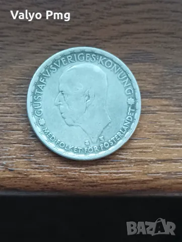 Сребърна монета, Швеция, снимка 3 - Нумизматика и бонистика - 50248313