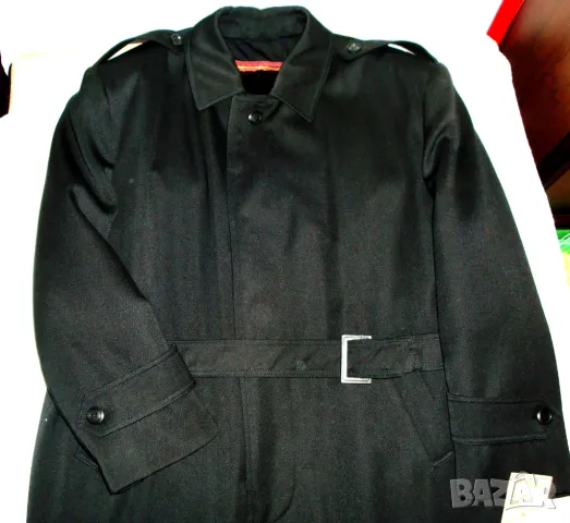 Зимно мъжко манто - палто с подплата кожа