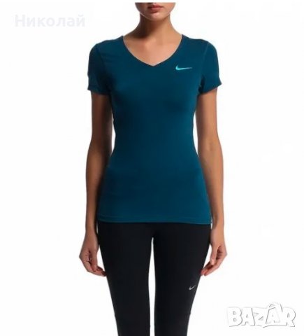 NIKE PRO SS V-NECK, снимка 7 - Тениски - 37353849