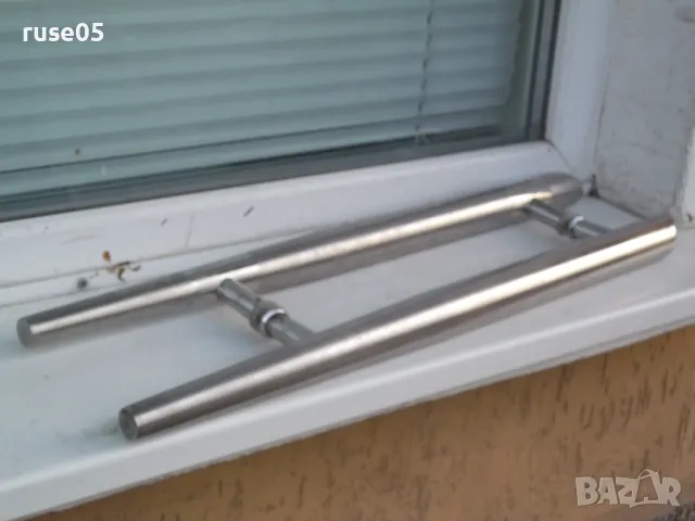 Комплект от две дръжки за стъклена врата, снимка 2 - Други стоки за дома - 49090126