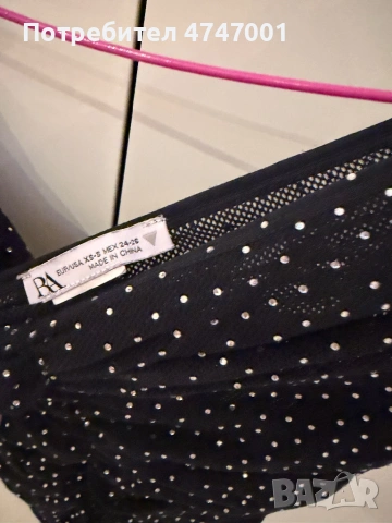 Боди с камъни Zara, снимка 2 - Корсети, бюстиета, топове - 53600245