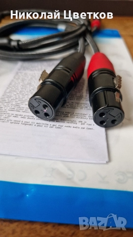 Аудио интерконект RCA към XLR (женски), снимка 3 - Други - 52771610