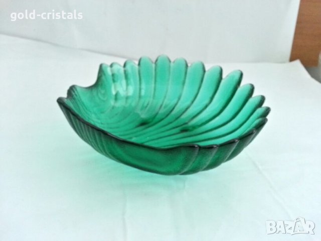 купички цветно зелено стъкло , снимка 5 - Антикварни и старинни предмети - 27472839