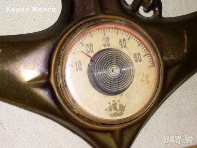 ЛЕНИНГРАД Стар СССР КАПИТАНСКИ МЕДЕН ФИГУРАЛЕН СТАЕН МЕХАНИЧЕН ТЕРМОМЕТЪР КОТВА КОЛЕКЦИОНЕРСКИ 42751, снимка 11 - Антикварни и старинни предмети - 43875661