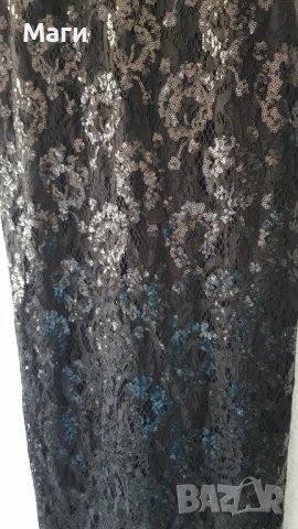 Дамска рокля H&M с дантела и паети размер ХЛ, снимка 9 - Рокли - 37545422
