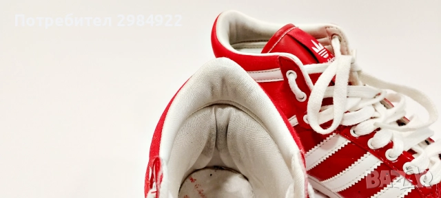 Редки червени маратонки Adidas Sleek Series Hi Top Размер 37 1/3 UK 4 1/2 G61361 US 6, снимка 8 - Маратонки - 52933029