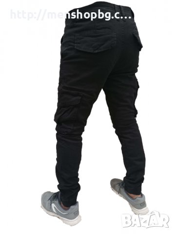 Черен карго панталон, снимка 2 - Панталони - 38515272