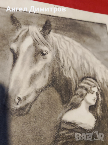 Стара графика подписана , снимка 4 - Антикварни и старинни предмети - 51724858