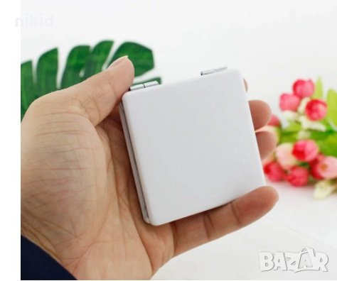 1X/2X компактно огледало + увеличително стилно елегантно с рисунка за грим и подарък , снимка 3 - Други - 32387398