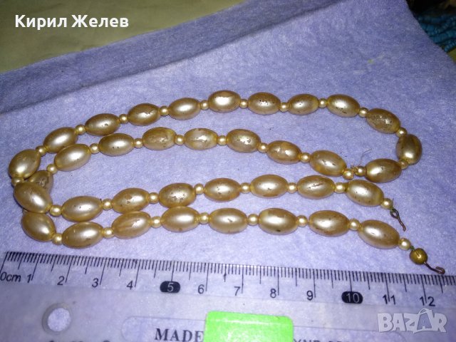 СТАРО ПЕРЛЕНО РЕТРО КОЛИЕ - ЧЕШКИ ПЕРЛИ ГЕРДАН 34704