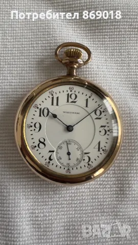 Джобен Часовник WALTHAM GRADE 645 16s, снимка 2 - Антикварни и старинни предмети - 48437866