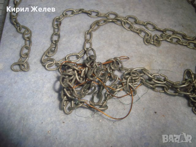 СТАРИННИ СТОМАНЕНИ СИНДЖИРЧЕТА ВЕРИЖКИ РЪЧНА РЯДКА РЕТРО ПЛЕТКА 30145, снимка 7 - Антикварни и старинни предмети - 37851490