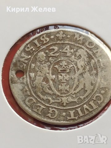 Сребърна монета Орт 1624г. Сигизмунд трети Данциг за КОЛЕКЦИОНЕРИ 13715, снимка 9 - Нумизматика и бонистика - 42987175
