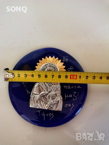 Красива Икона Дева Мария Със Младенеца, снимка 9 - Икони - 52510794