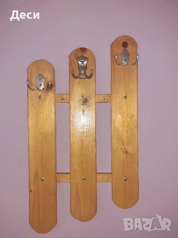 дървени закачалки за стена , снимка 5 - Други стоки за дома - 51510836