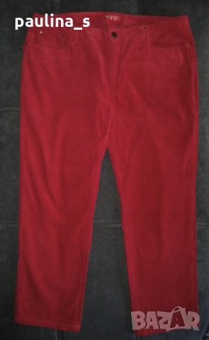 Дизайнерски червени джинси "Jackpot" by Carly Gry / голям размер, снимка 1 - Панталони - 14225321