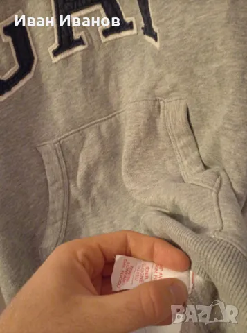 Оригинално горнище с качулка GAP, снимка 8 - Суичъри - 47517029