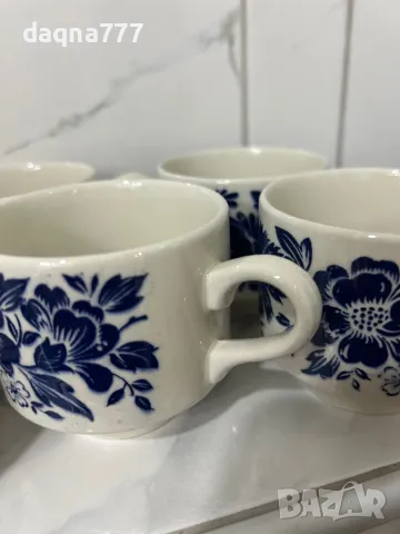 Реколта от 1970 г. на Broadhurst „Garland“ дуо от чаша, чинийка за чай / Broadhurst Ironstone / син , снимка 5 - Сервизи - 49689967