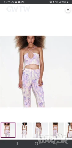 Zara летен панталон красиви цветове, снимка 3 - Панталони - 50765137