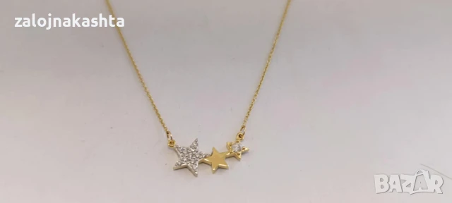 Ново Златно колие-2,03гр/14кр, снимка 4 - Колиета, медальони, синджири - 51330101