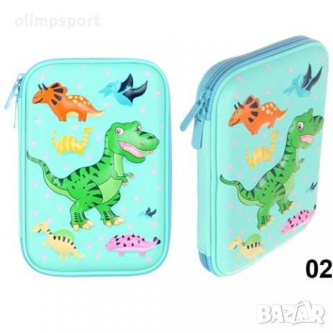 Несесер ученически шит , с 1 цип и релефна картинка. Несесерът има 1 самостоятелно отделение, затвар, снимка 10 - Ученически пособия, канцеларски материали - 37820639