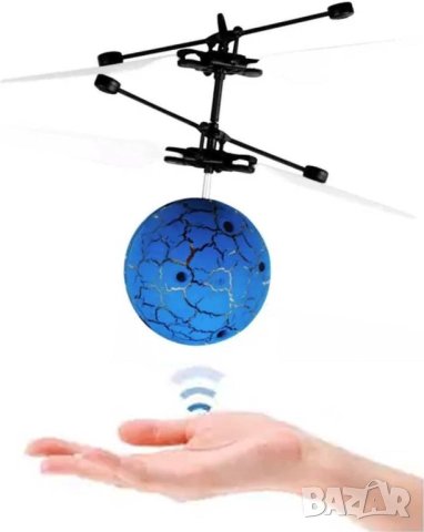 Летяща топка с цветно LED осветление X000ZWG18B