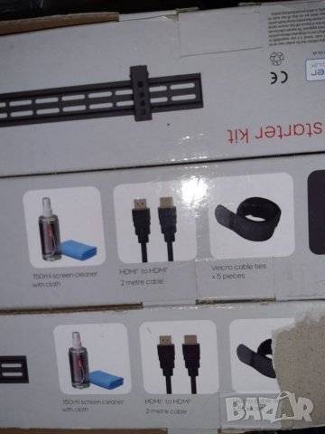 Универсална стойка за телевизор за плътен монтаж! До 60 инча. В комплекта има и спрей за почистване , снимка 4 - Други стоки за дома - 34920156