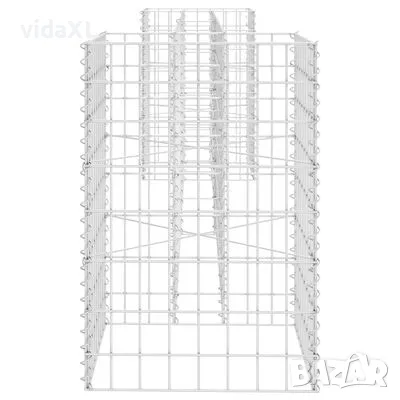 vidaXL Габион плантер Н-образен, стоманена тел, 260x40x60 cм(SKU:145659), снимка 4 - Други - 48366136