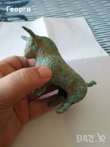 Красив бронзов бик, снимка 2 - Антикварни и старинни предмети - 50099797