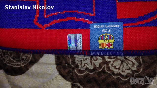 Еднолицев шал FC Barcelona, официален артикул на клуба, снимка 3 - Футбол - 34679575