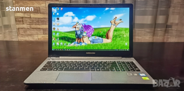 Продавам лаптоп Medion P6600/IPSматFullHD15.6сKам/4x2.3ghzТhr/SSD240gb/8gb/НоваБат/DVDrw/Германия пр, снимка 2 - Лаптопи за дома - 52696483