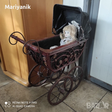 Много стара викторианска количка за кукли , снимка 2 - Други ценни предмети - 53204331