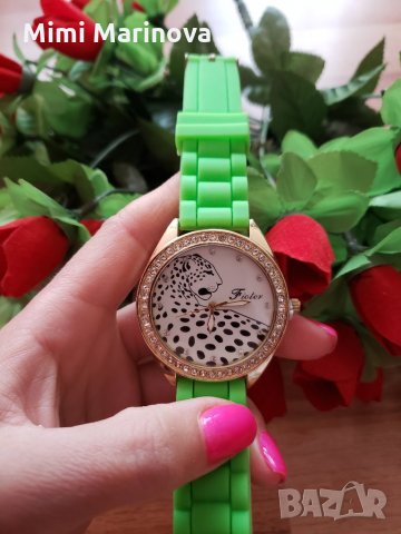 Часовник със силиконова каишка Fioter с Пума, снимка 2 - Дамски - 27877837