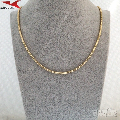 Синджир с 14К златно покритие 254575, снимка 4 - Колиета, медальони, синджири - 53040398