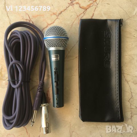 Професионален /караоке/ микрофон SHURE BETA 58S, снимка 4 - Микрофони - 33595091
