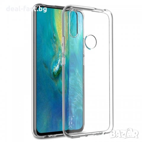 Калъф силикон 100% за Huawei P Smart Z 2019 Прозрачен / Черен, снимка 1 - Калъфи, кейсове - 28144459
