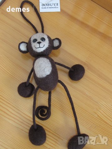 Извънземно-екологично чиста играчка от филц, Монголия, снимка 2 - Други - 27225252