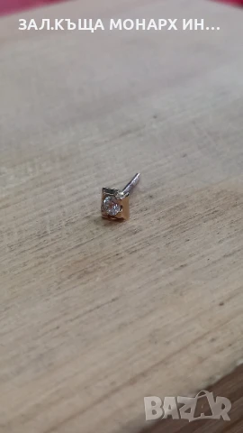 Златна обеца , снимка 3 - Обеци - 51278243