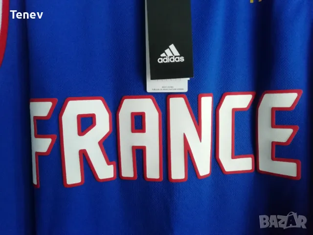 France FFBB Adidas нов оригинален баскетболен потник Франция национален отбор размер 2XL, снимка 3 - Спортни дрехи, екипи - 49048746