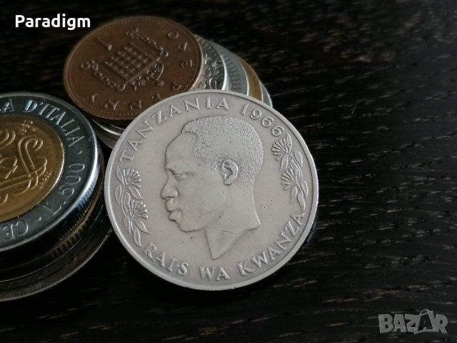 Монета - Танзания - 1 шилинг | 1966г., снимка 2 - Нумизматика и бонистика - 32335273
